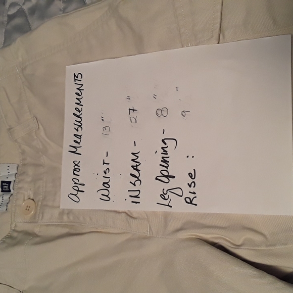 Vtg GAP factory Cargo Chinos/khakis,  cream, size 1 - Picture 4 of 8